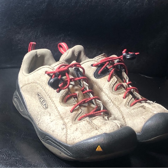 KEEN 1015205 Women’s Tan Cream Suede Hiking Climbing Shoes Size 5.5 - Picture 5 of 11